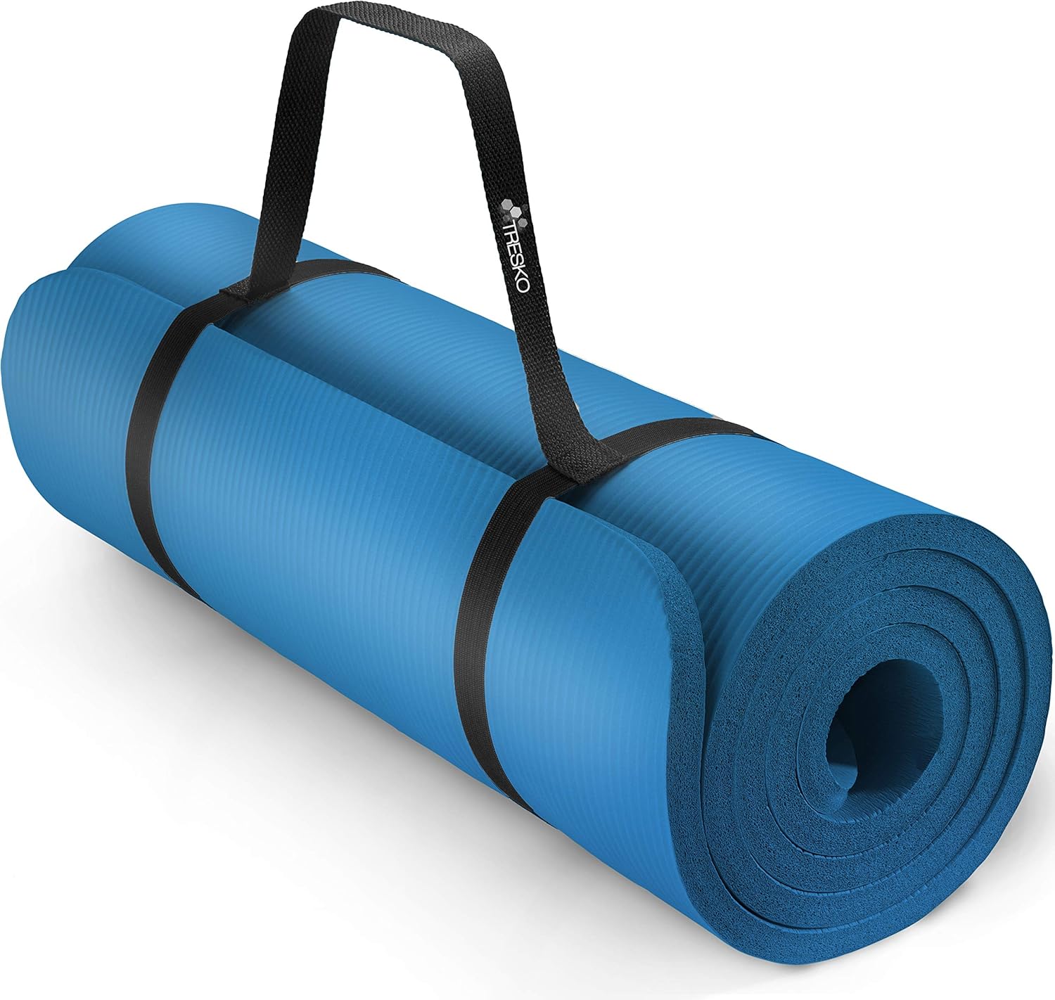 Tresko Fitness Mat Yoga Mat Pilates Mat Gym Mat 185 x 60 cm or 190 x