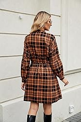 Blooming Jelly Womens Plaid Shirts Flannel Long