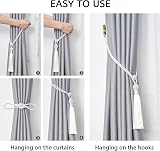Pretty Jolly 2 Pack Long Tassel Curtain Tiebacks Silver White view 6