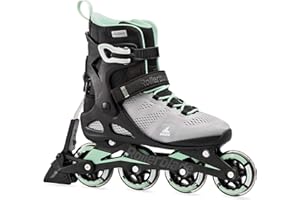 Rollerblade Macroblade 80 ABT Women's Adult Fitness Inline Skate, Glacier Grey/Mint, Performance Inline Skates