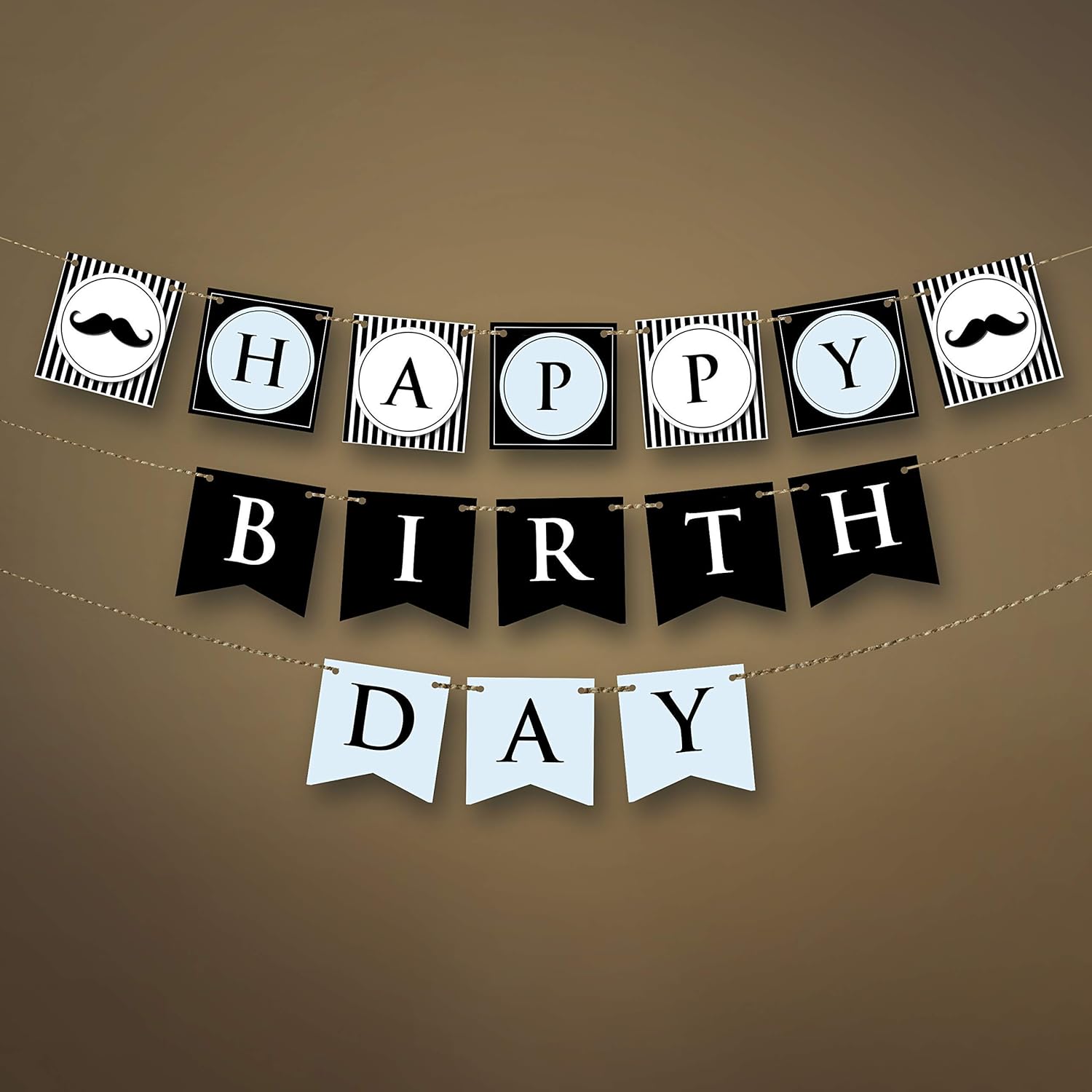 Amazon Com First Birthday Banner Sign Little Man Birthday Party