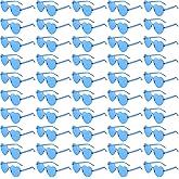 Geopty Wholesale 50 Pack Rimless Heart Shaped Sunglasses Bulk, Fun Colorful Heart Party Glasses for Women Men