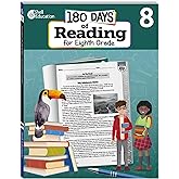180 Days™: Reading for 8th Grade Practice Workbook for Classroom and Home, Cool and Fun Practice Created by Teachers (180 Days of Practice)