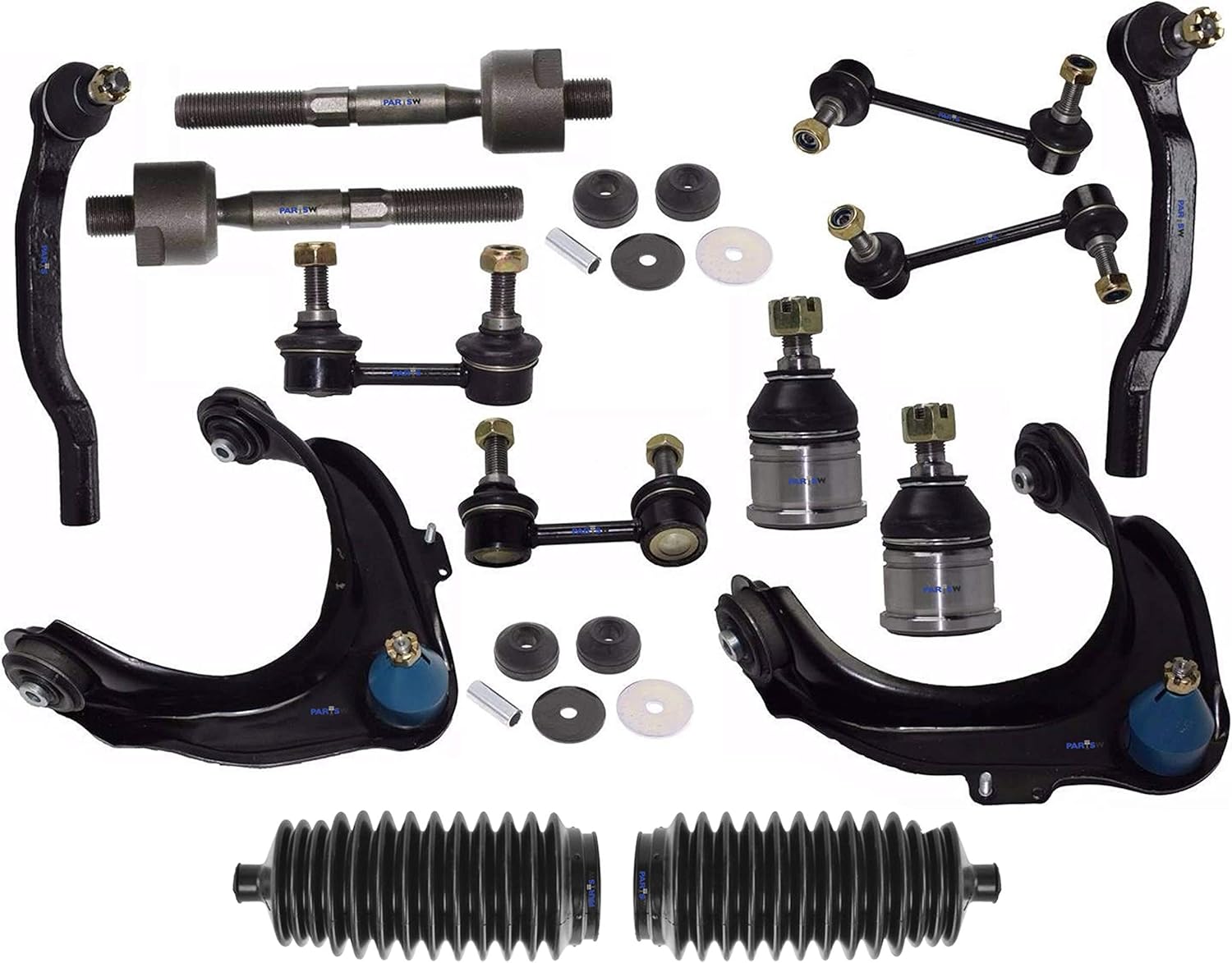 PartsW 16 Pc Rear & Front Suspension Kit for Honda Accord