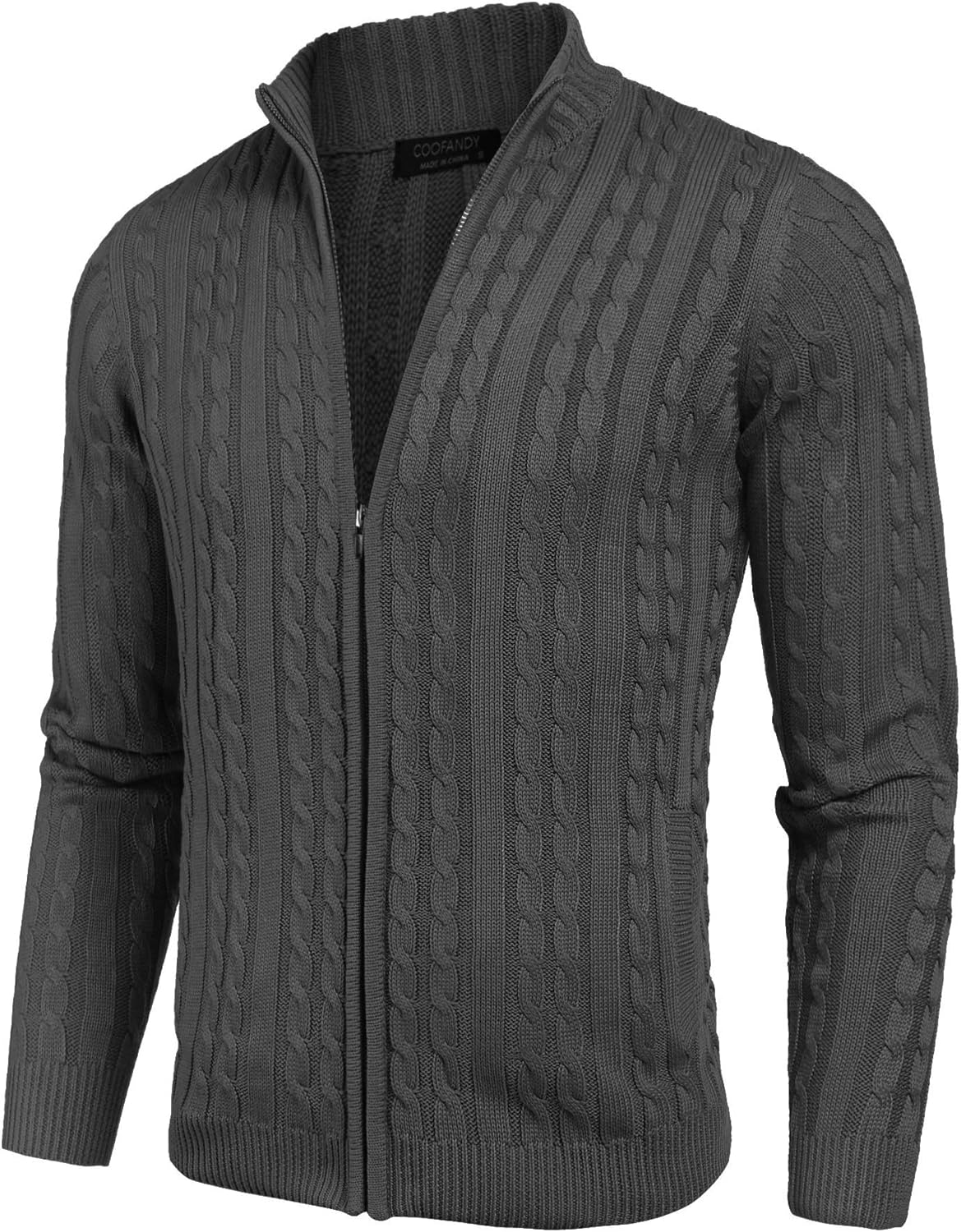 cardigan with zipper pockets