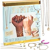 STMT DIY Infinity Jewelry Kit, Make 10 Forever Bracelets, Permanent Bracelet Chains, No Welding Needed, Custom-Fit, Unisex, Multi, Life-Size, Not Foldable, Ages 8+