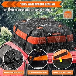 MeeFar Car Roof Bag XBEEK Rooftop top Cargo Carrier