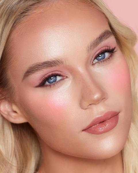 CHARLOTTE TILBURY PILLOW TALK MATTE LIQUID BLUSH WAND – MATTE BLUSH FOR CHEEKS WITH CUSHION APPLICATOR – INFUSED WITH LUMI-BLUR TECHNOLOGY FOR A LIGHT-REFLECTING, SOFT-FOCUS EFFECT – PINK POP