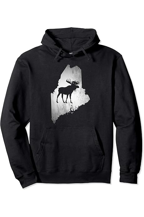 Amazon.com: Maine Moose Hunting Pullover Hoodie : Clothing, Shoes 