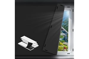 EUHAMS Blackout Curtains for Bedroom - 79" x 57" Portable Blackout Blinds Curtain for Any Windows -100% Blackout Shades Window Film -Temporary Blackout Shades for Baby Nursery,Dorm Room,Travel or Office Use