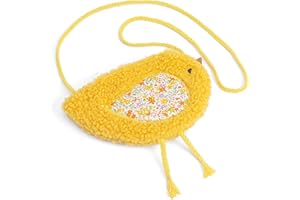 PEPPERCORN KIDS Plush Bird Chick Crossbody Bag for Toddlers, Little Girls, Kids Age 3-8Y