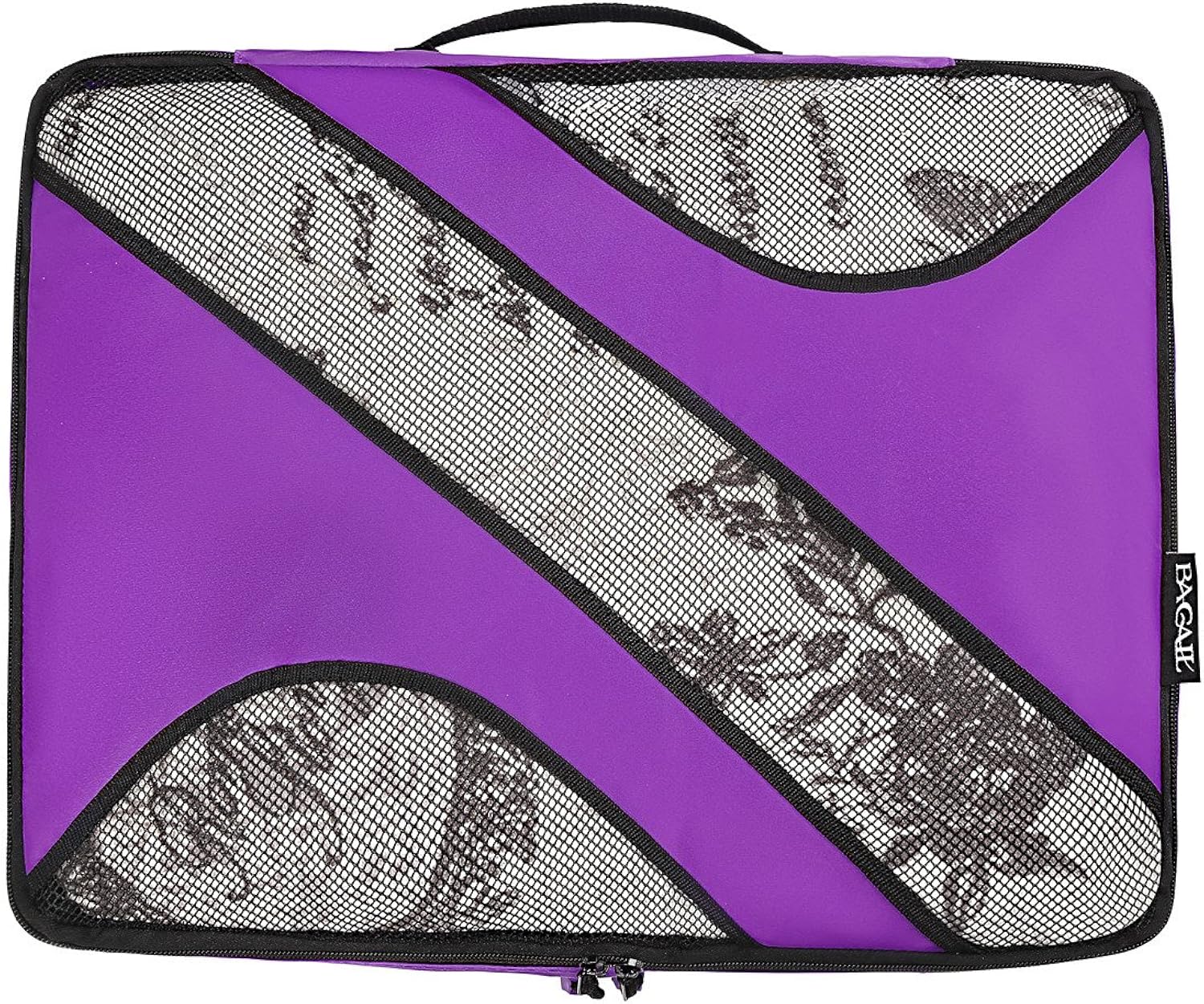  | Bagail 6 Set Packing Cubes, 3 Various Sizes Travel Luggage Packing Organizers(Purple) | Packing Organizers