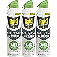 Raid Essentials Ant Spider, and Roach Killer Aerosol Spray, Child & Pet Safe, Kills Insects Quickly, for Indoor Use, 10 oz (Pack of 3)