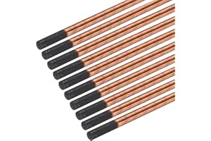 PATIKIL 20pcs 5mmx305mm(3/16"x12") Carbon Arc Air Gouging Rods Copper Graphite Coated Gouging Electrode Rods for Welding