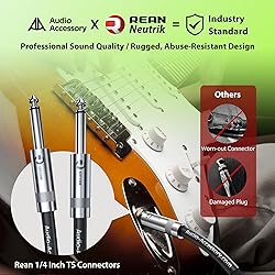 50 ft Guitar Cable, 20AWG 99.99% OFC - A Must for