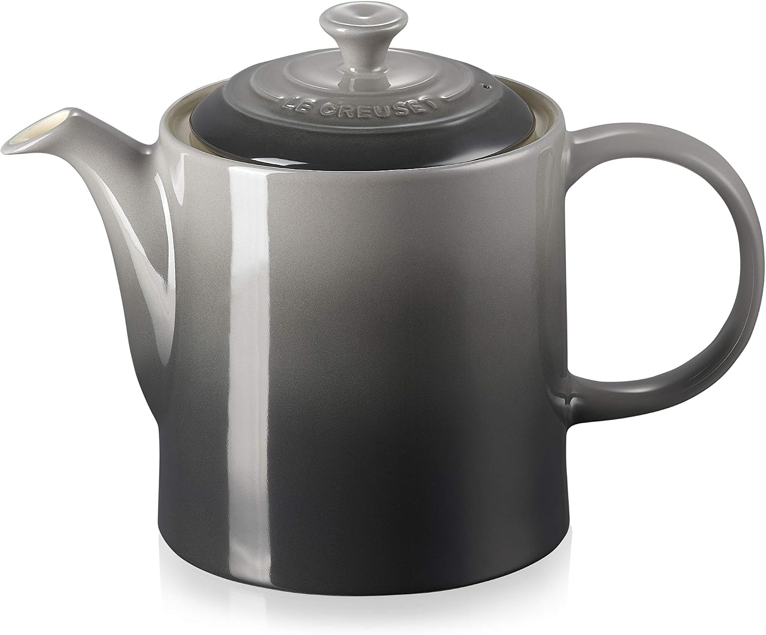 Le Creuset Grand Teapot, Enamelled Stoneware, 1.3 litres, Serves 4 Cups, Flint, 70703134440000, 1,3 L
