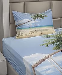 Ambesonne Ocean Sheet Set, Photo of a Tropical