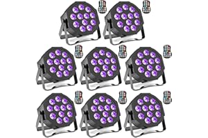 HOLDLAMP Rechargeable Par Lights Uplights RGBWA+UV 6-in-1 LED Battery Powered Stage Lights with Remote & DMX Control, Sound Activated for Festivals, Weddings, Bars, Churches, DJ