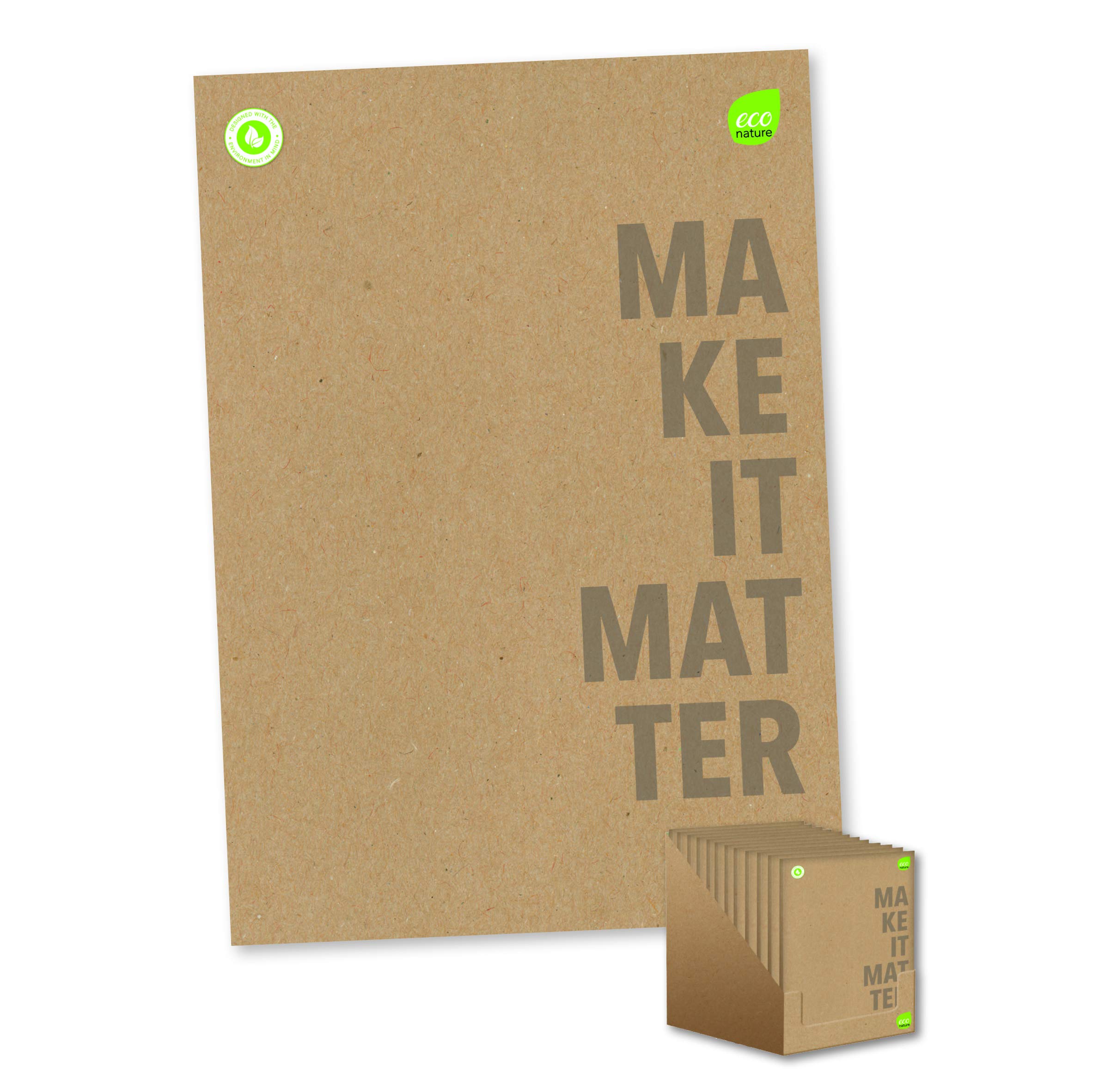 Eco Nature - Lined Notebook - A4 Notebook - Notepad A4 - Eco Friendly Notepad - A4 Softcover Notebook