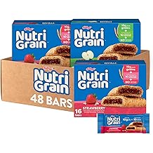 Nutri-Grain Breakfast Bars, Made with 10g Whole Grains, Snack Bars, Variety Pack (3 Boxes, 48 Count)