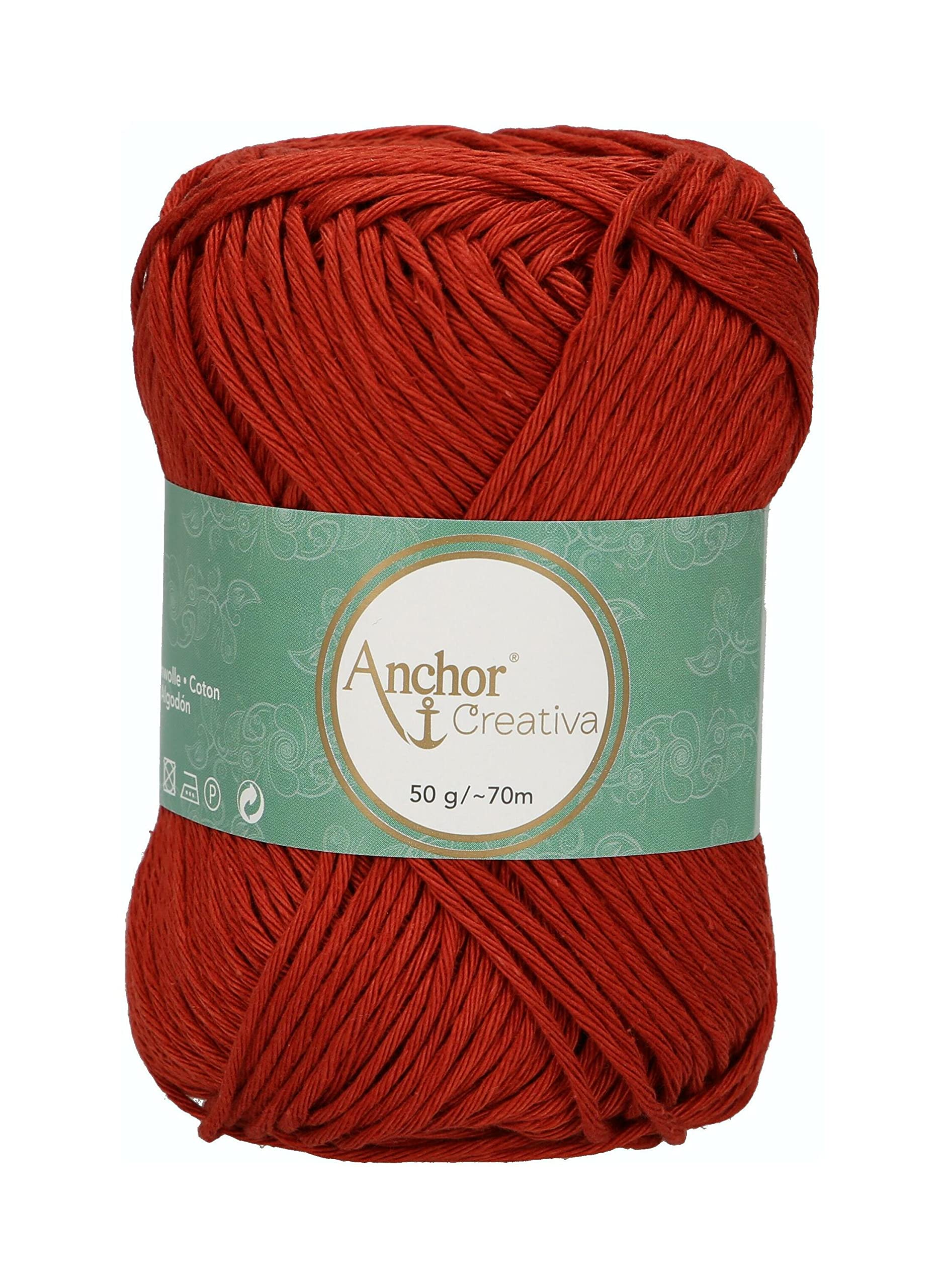 Anchor Crochet Yarn, 100% Cotton, 388, Stärke 8, 70m