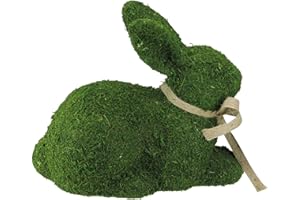 Northlight Green Moss Sitting Easter Bunny Rabbit Spring Figure - 11"