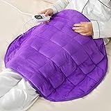 Kivik Purple Weighted Heating Pad, 24"x29", 7