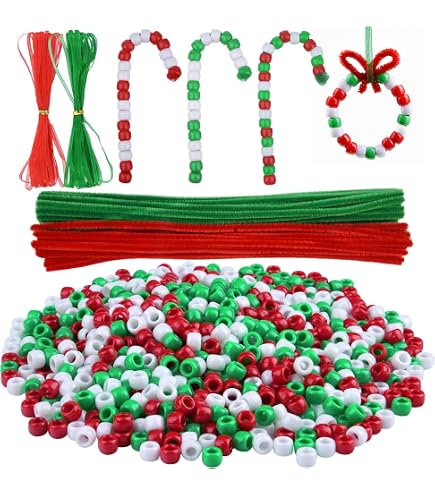 Perles Pony 6x9 Mm Opaque Rouge - Lot De 1000 Perles Darice Pour Créations