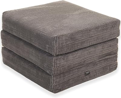 Gilda Adult Z Bed Futon Chairbed Footstool Grey