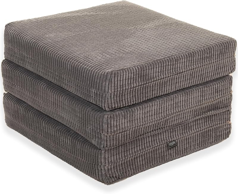 Gilda Adult Z Bed Futon Chairbed Footstool Grey