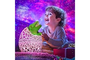 Mooyran Dinosaur Egg Galaxy Star Projector Space Projector Night Light for Bedroom, Starry Nebula Projection Lamp Room Ceiling Decor with Timer & Remote, for Kids, Adults on Christmas, Party (Green)
