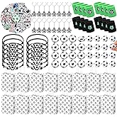 Aoriher 162 Pcs Soccer Party Favors, Soccer Party Gift Goodie Bag Fillers Foam Soccer Balls Tattoo Stickers Keychains Sticker Charm Bracelets Sport Wristband Pull Back Cars for Boy Girl Party Supplies