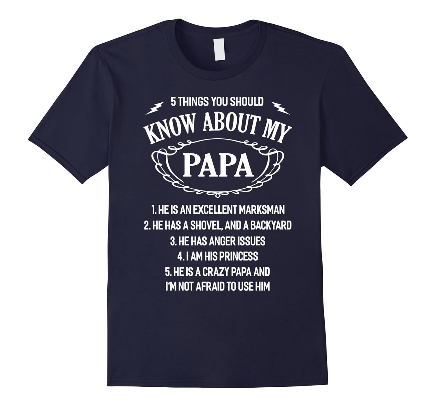 5 Things You Should Know About My Papa T-Shirt-ANZ