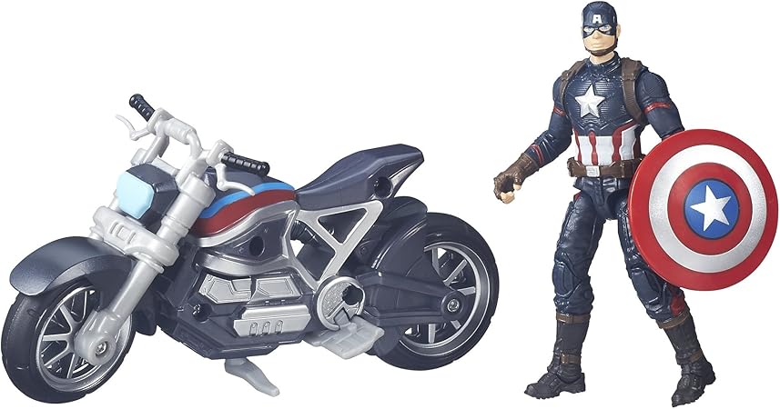 marvel legends captain america with motorcycle