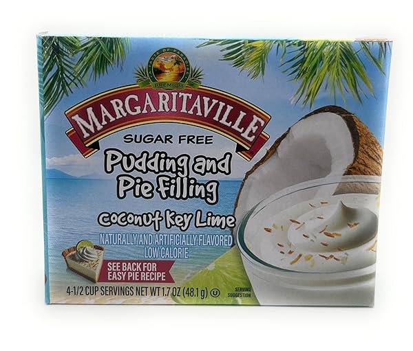 MARGARITAVILLE SUGAR FREE INSTANT PUDDING AND PIE FILLING MIX 1.7OZ – 1 BOX (COCONUT KEY LIME)