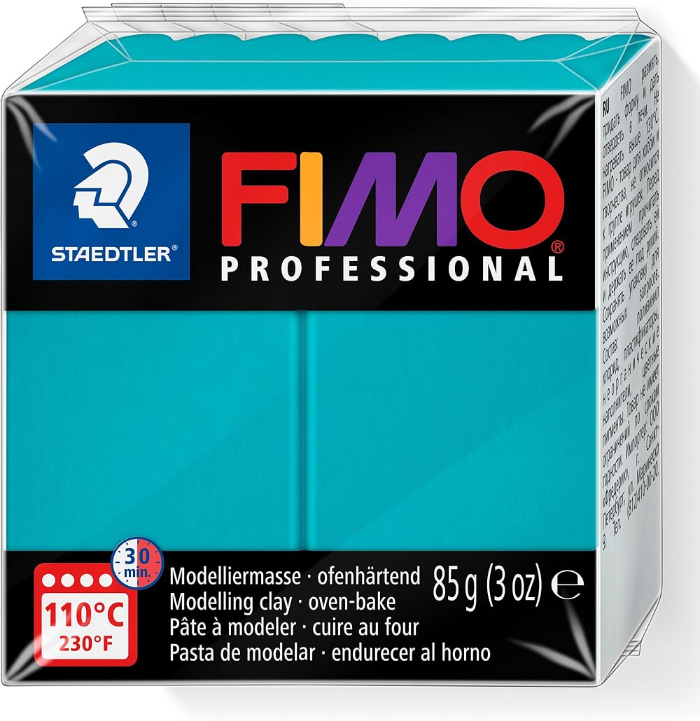 STAEDTLER FIMO Professional Turquoise 85g Oven-Hardening Polymer Clay 8004-32