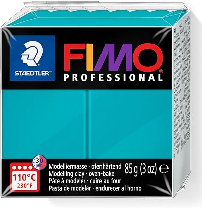 STAEDTLER FIMO Professional Turquoise 85g Oven-Hardening Polymer Clay 8004-32