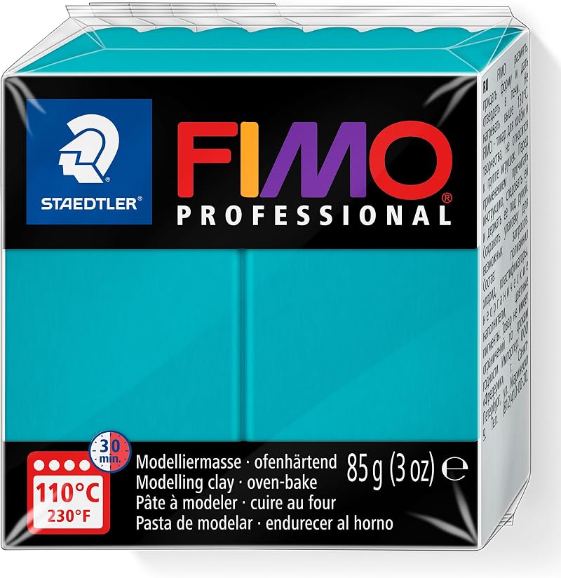 STAEDTLER FIMO Professional Turquoise 85g Oven-Hardening Polymer Clay 8004-32