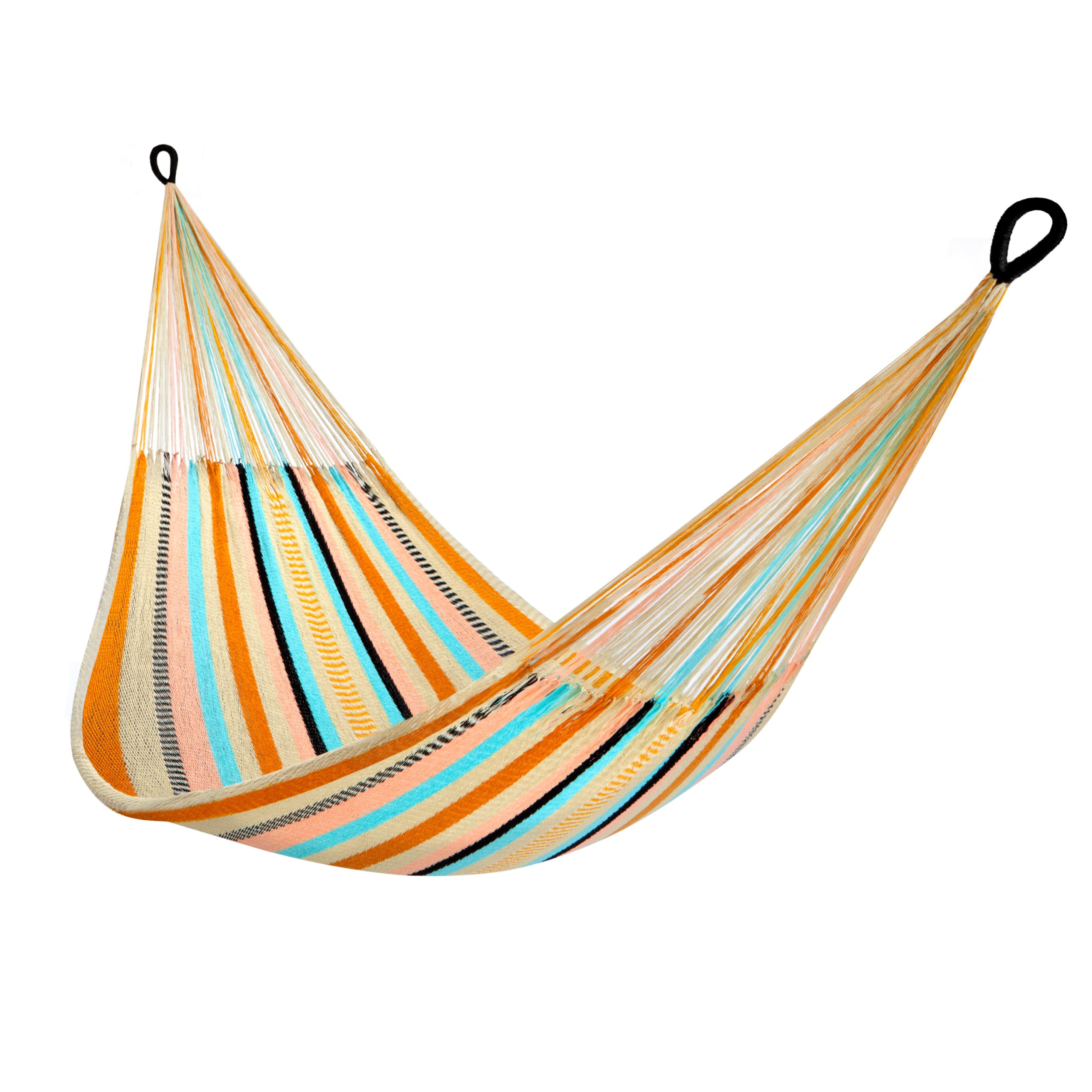 Yellow Leaf Hammocks Handwoven Classic Double Hammock, Shareable, Weathersafe Hammocks, Mojave” Hammock, Multicolor - Desert, Fits 1-2 People (400 lbs)