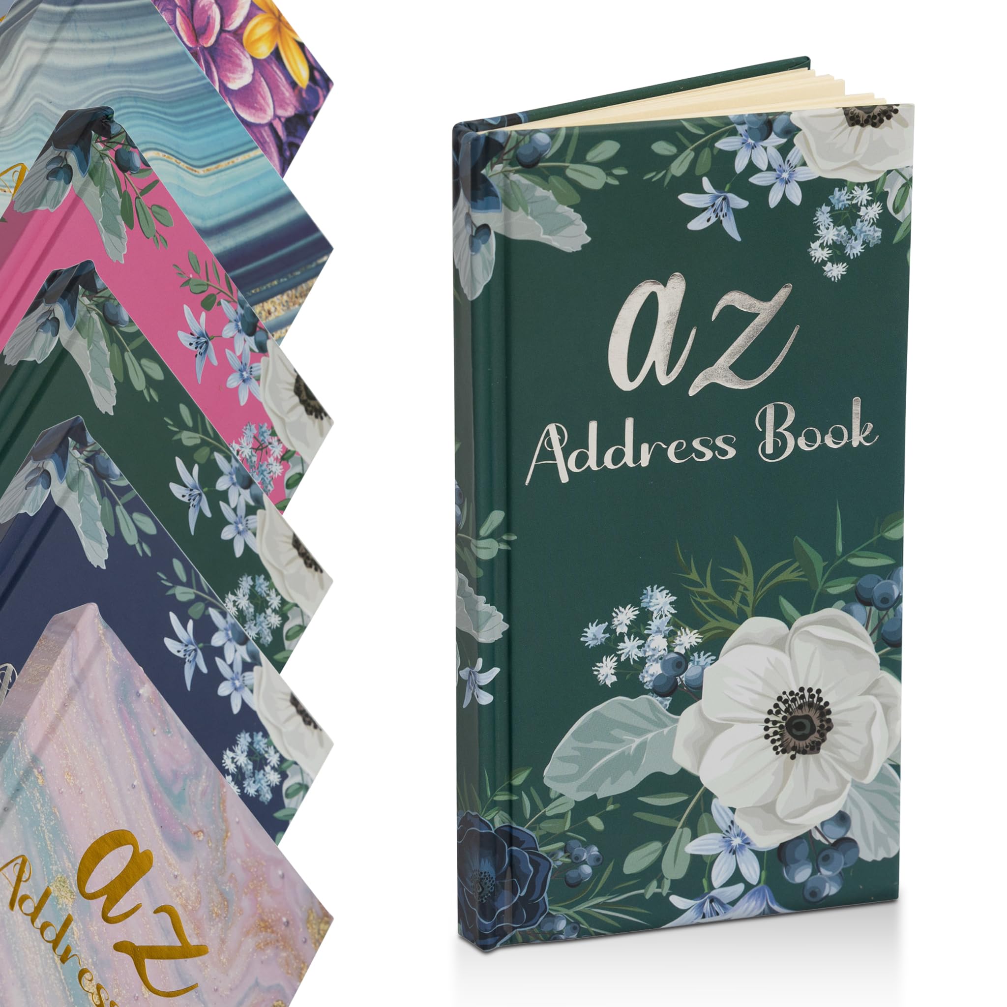 Telephone Address Book A-Z Index Hard Back Cover Slim