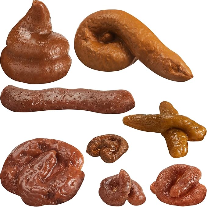 Boao 8 Pieces Fake Poop Realistic Fake 