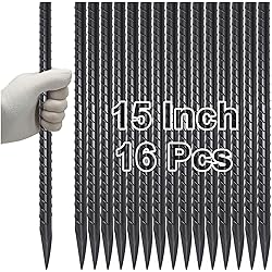 VVOKGO Rebar Stakes 15 Inches Ground Concrete Form
