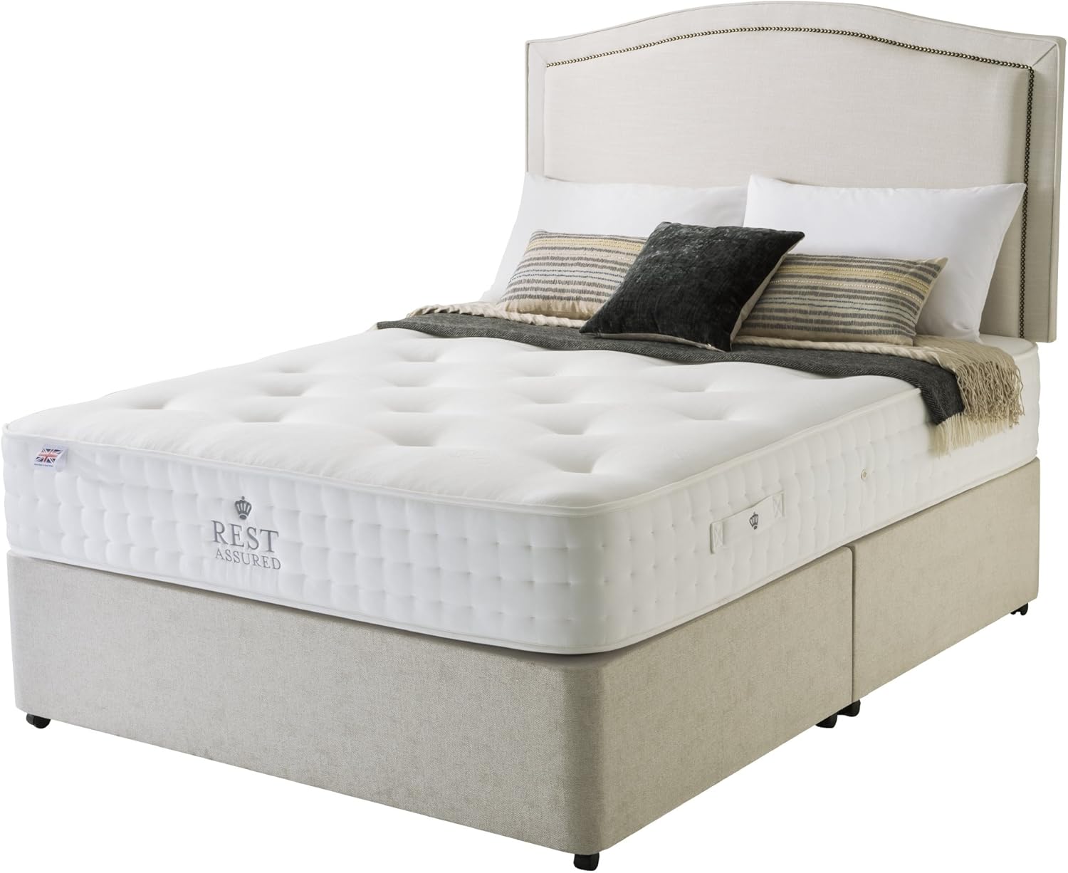 Rest Assured Lounceston Natural 2000 Pocket Divan Bed and Mattress