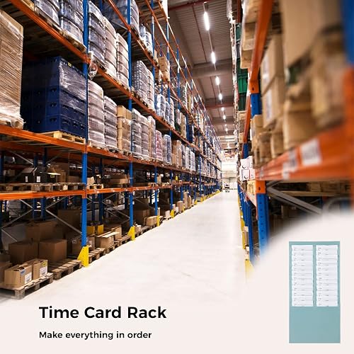 Time Clock Accessory 2-Pack Time Card Racks - 24 Pocket Wall Mount ...