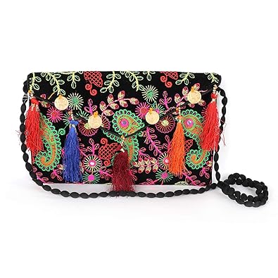 Svadhaa Handmade Designer Embroidered Rajasthani Clutch Bag For Womens