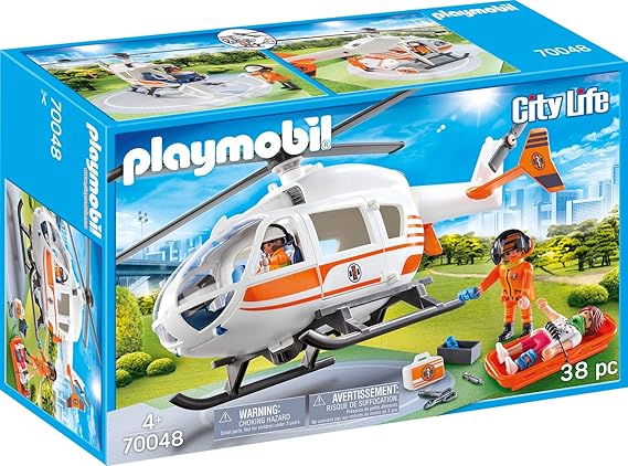 helicoptero ambulancia playmobil