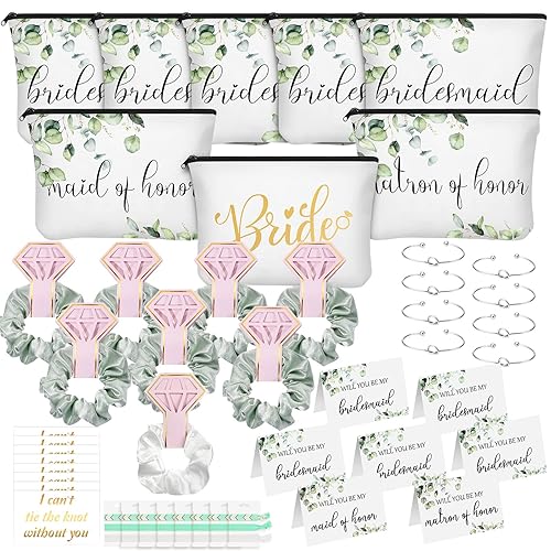 63 Pcs Bridesmaid Proposal Gift Sets Maid of Honor Matron of Honor