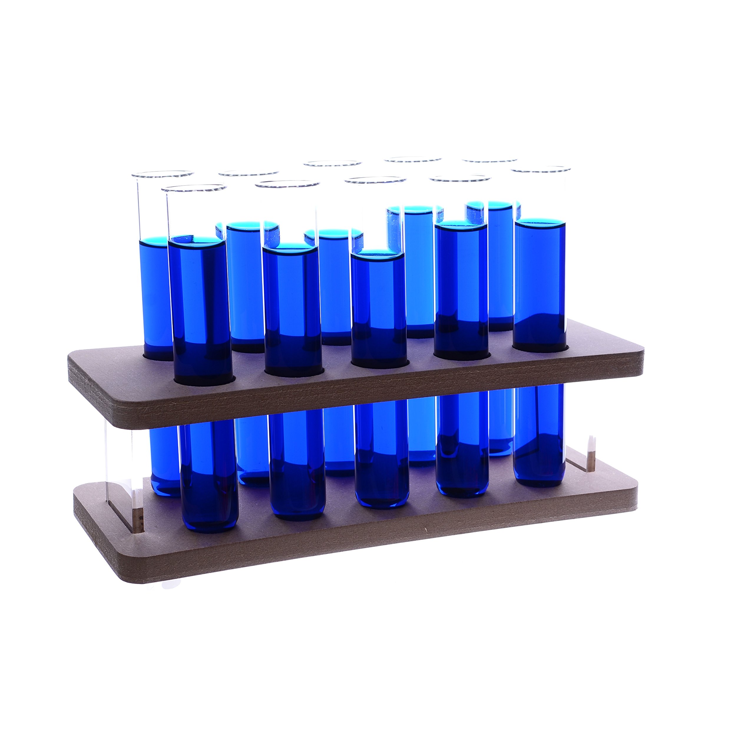 Test Tube Rack. Holds 10 Test Tubes. Laboratory Curve Rectangular Test