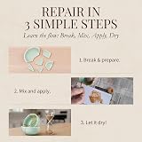 Sandy Leaf Farm Kintsugi Repair Kit with Gold Powder & Two Practice Bowls view 4