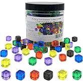 AiFanS 240PCS Centimeter Cubes,Counting/Sorting Toy,Translucent,6 Colors | Counting Cubes,Plastic Math Cubes, Early Development Activity Games, Portable Box